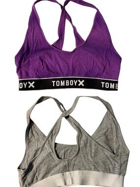 TomboyX - All Day Bralette duo (purple and gray)